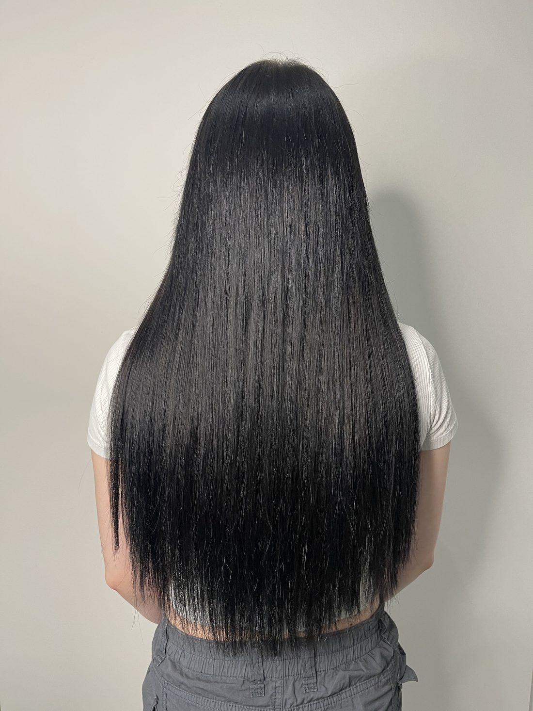 Extension su capelli lisci scuri